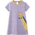 thumbnail image 3 of Vestidos para niñas pequeñas, tutú floral de unicornio, tul, vestido informal de verano, vestido de algodón de manga corta con dibujos animados, 3 of 5