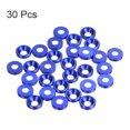 thumbnail image 3 of 30packs Countersunk Washer M3 Anodized Aluminum Alloy Finishing Washers, Blue, 3 of 4