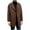 Brown, variant on Mens Trench Coat Notch Lapel Double Breasted Peacoat Wool Blend Casual Long Overcoat for Men