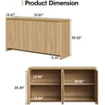 thumbnail image 2 of Vabches Accent Cabinet with 4 Doors for Living Room, Hallway, Kitchen Buffet Sideboard Storage Cabinet, 2 of 6