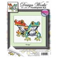 thumbnail image 2 of Frogs Needlepoint Kit, 10" x 10", 2 of 3