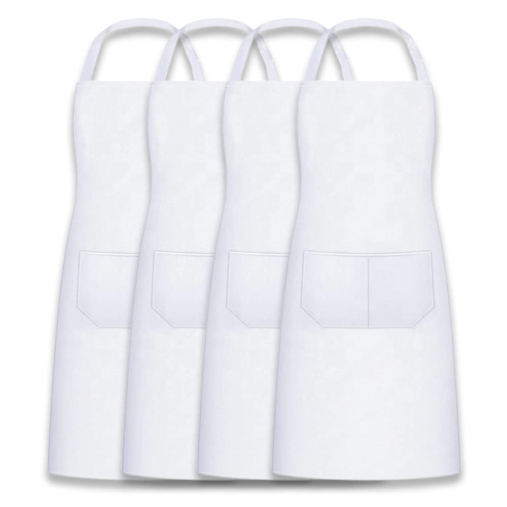 MR.R Sublimation Blanks White Aprons,Sublimation Bib Aprons ,Unisex