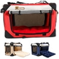 XL Cat Carrier for Large Cats and Small Dogs, Soft Sided, Foldable ... - Portable Travel Crate Dog For Small Car