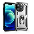 thumbnail image 2 of Designed for iPhone 14 Pro Case, Military Grade Protective Phone Case Cover with Enhanced Metal Ring Kickstand [Support Magnet Car Mount] Compatible with iPhone 14 Pro, Silver, 2 of 8