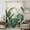 Off-White, variant on Palm Leaves Tropical Sheer Curtains 45 Inches Long for Bedroom, Green Botanical Summer Light Filtering Privacy Drapes, Breathable Semi Sheer Short Window Treatment for Kitchen Cafe Bathroom