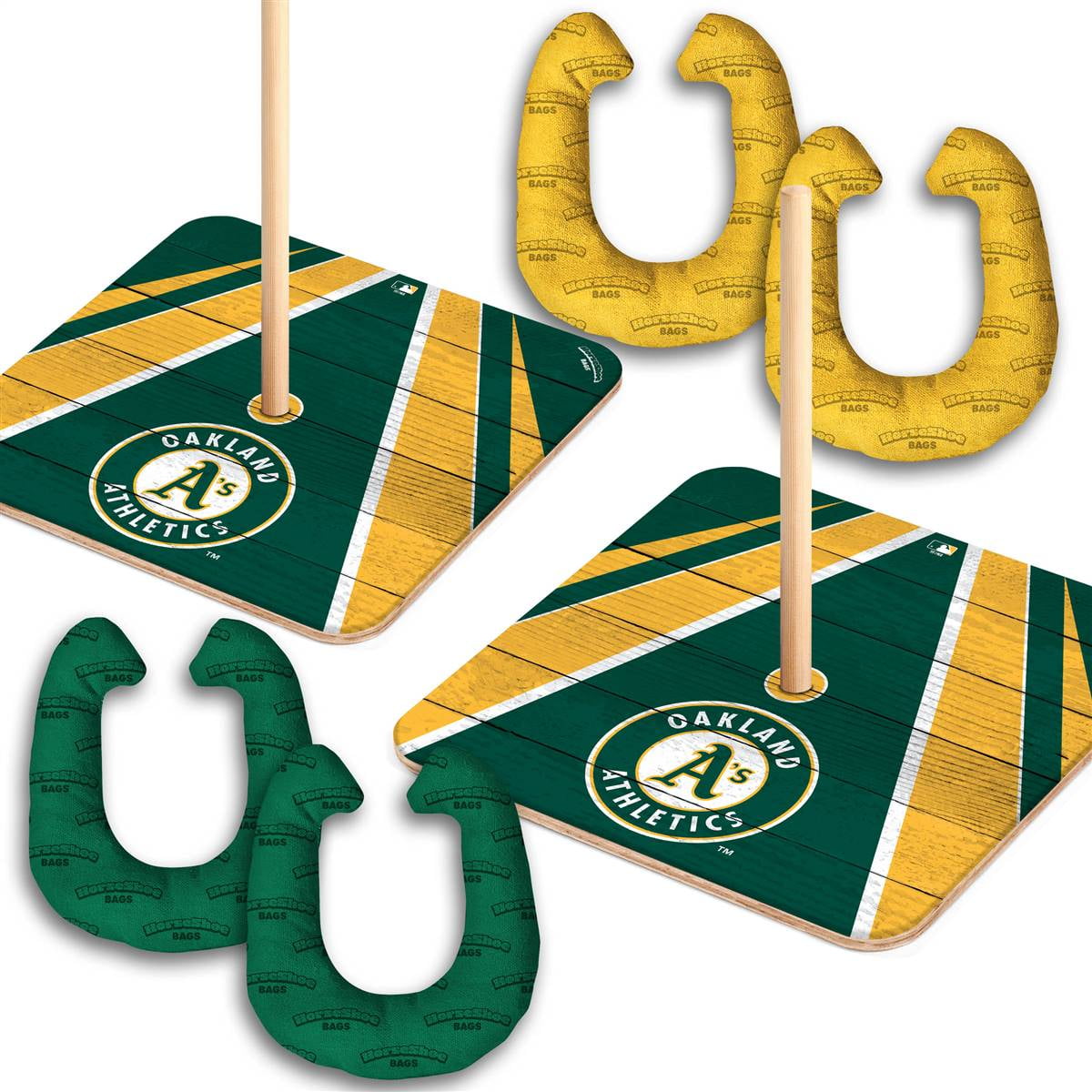 YouTheFan MLB Oakland Athletics HorseShoe Bags