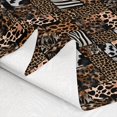 thumbnail image 3 of Erosebridal Brown Realistic Animal Print Fabric by the Yard 3 Yards, Leopard Cow Zebra Giraffe Room Decor Fabric by the Yard, 3 of 7