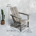 thumbnail image 3 of Outsunny HDPE Adirondack Chair, Muskoka Chair with High Back, Wide Armrests, 3 of 10