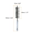 thumbnail image 2 of Uxcell 304 Stainless Steel Bore Brush Cleaning Twisted Wire Brush with Handle 1/4" Hex Shank for Tubes Ports Bearings Silver 17mm 5pcs, 2 of 6