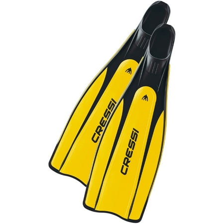 UPC: 0843607001038 | Cressi Pro Star Full Foot Scuba Fin (Yellow  EU 37/38 | US Man 5.5/6.5 | US Lady 6.5/7.5)