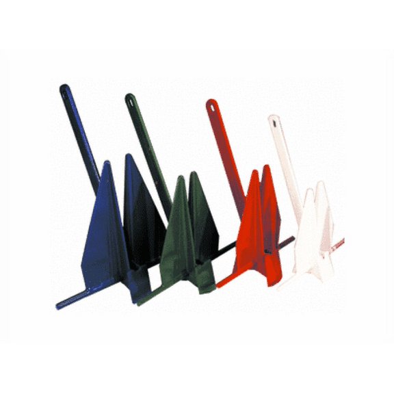 Greenfield 13lb American Yachting Series PVC Fluke Anchor, Green GPI-13FGRN