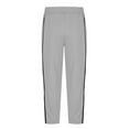 thumbnail image 4 of Men's Casual Loose Pants Athletic Pants with Pockets Side Snap Button Post Surgery Pants Basketball Sweatpants, 4 of 6