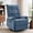 Blue, variant on GEEYOO 360°Swivel Rocker Recliner Chair for Adults with Side Pockets,Small Recliner Chair for Small Spaces,Modern Swivel Glider Recliner for Living Room,Linen,Black