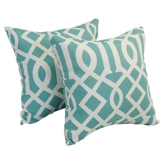 17-inch Square Polyester Outdoor Throw Pillows (Set of 2) 9910-S2-OD-156