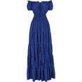 thumbnail image 1 of Zhitunemi Disfraz renacentista para mujer, vestido medieval de camisola, camisetas campesinas irlandesas debajo del vestido, 1 of 4