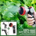 thumbnail image 5 of Hose Nozzle,Heavy Duty Metal Garden Hose Nozzles - 10 Spray Patterns Leak-Proof Hose Sprayer Nozzle with Thumb Control, High Pressure Water Hose Nozzle for Watering Plants, Car and Pet, 5 of 7