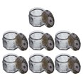 thumbnail image 3 of 7 Pcs Embossed Candle Holder Candle Containers Candle Jars Candle Making Supplies, 3 of 8