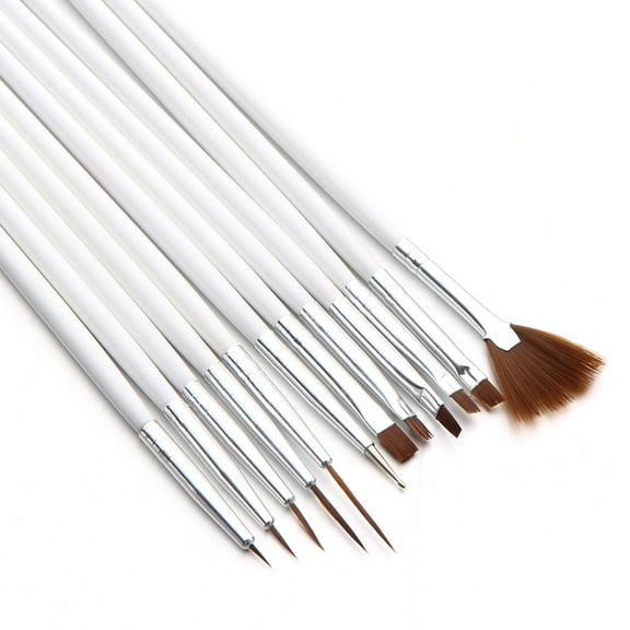 LBECLEY French Tip Nail Brush 23Pc Nail Art Uv Gel Polish Design Dot Painting Detailing Pen Brushes Tool Set Nail Holder for Painting Nails Hand Multicolor