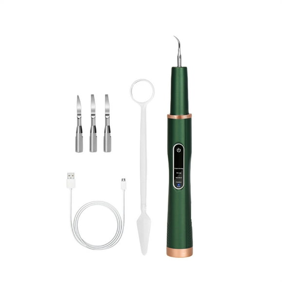 Cross-border ultrasonic electric toothbrush, tartar remover, tartar cleaning, water flosser, water flosser-H226 Premium Edition Green-English