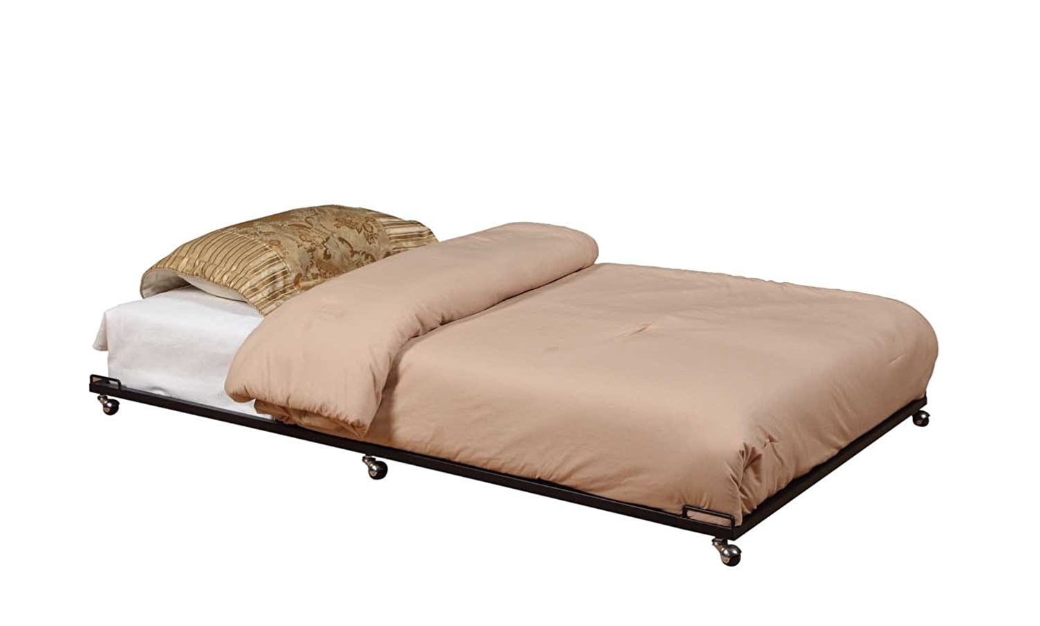 Kings Brand Twin Size Black Metal Roll Out Trundle Bed Frame For Kings Brand Twin Size Black Metal Roll Out Trundle Bed Frame For Daybed Com