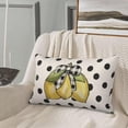 thumbnail image 6 of Summer Pillow Covers 12x20 Set of 2, Yellow Lemons Polka Dots Decorative Throw Pillow Cases Watercolor Summer Seasonal Linen Decorations for Home Bed Car Spring Decor, 6 of 6