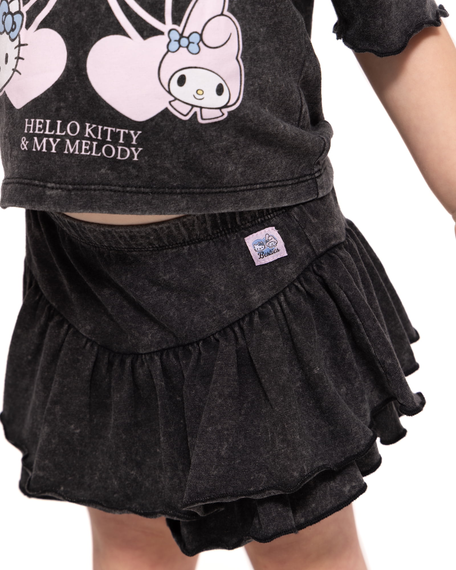 Hello Kitty & Friends Toddler Girls Graphic Tee and Skort Set, 2 Piece, Sizes 12M-5T