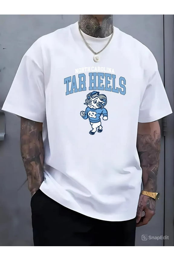 Vintage University North Carolina UNC Tar Heels Football Crewneck T Shirt Fan Gift V1130724, for men & women, up to size 5XL