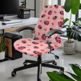 thumbnail image 2 of SCRAWLGOD Ladybug Love Pink Valentine's Day Chair Covers for Office Desk Chairs Stretchy Non-Slip Boss Chair Covers Comfortable Universal Rotating Chair Cover, S, 2 of 7