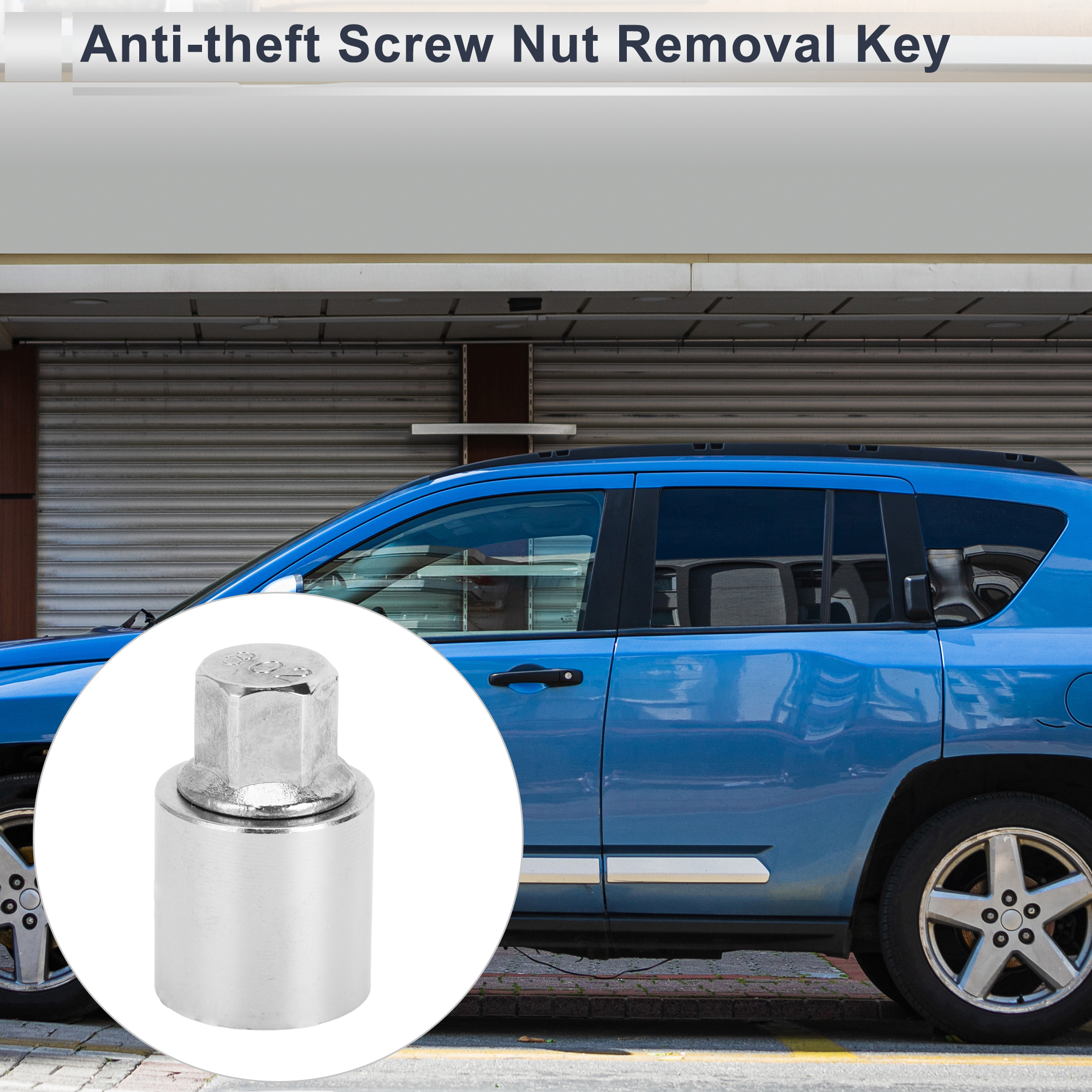 Unique Bargains Wheel Lock Lugnut for Jeep Compass Screw Nut Removal Key Socket 1pc #802