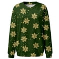 thumbnail image 4 of Bmisegm T-Shirt à Manches Longues pour Femmes, Imprimé, Décontracté, Vert TG, 4 of 5