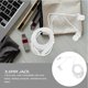 thumbnail image 4 of unbranded Earphones Negros Con Control De Volumen Y Conector 3.5mm Para Laptop Computadora Y Teléfono, 4 of 8