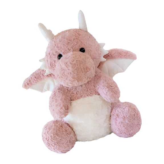 BESTSKY Dragon Stuffed Animal Plush Toy,Dragon Plush Toys with Wing,Soft Cartoon Flying Dragon Pillow Doll Gifts for Baby Pink