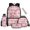 Floral Deer Pattern, variant on Binienty Duck Camouflage Bow Backpack With Lunch Box And Pencil Case Set For Grade Students Boys 5-In-1 Zippered School Bag Lunchbox Pen Pouch Keychain Kids Back To School Gifts