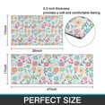 thumbnail image 7 of Pioneer Flower Floral Print Pattern Kitchen Rugs Sets Of 2,Anti Fatigue Kitchen Mat Rugs Non Slip Washable,Decorative Kitchen Floor Mats for Kitchen,Sink,Laundry,17"x30"+17"x47", 7 of 7