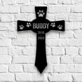 thumbnail image 5 of Craftnamesign Custom Pet Memorial Cross Stake, Dog Memorial Metal Cross Outdoor, Metal Grave Stake, 5 of 5