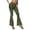 Green, variant on Women's Sequined Flared Pants Fish Scale Pattern Casual Skinny Trousers Slim Fit Comfortable Stretchy Elastic Waistband Dance Trousers