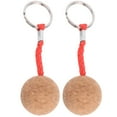 thumbnail image 2 of 2Pcs Floating Cork, Ball Key  Float Sailing Keyring Wooden Boat Canoe Water Sports Accessoriesred Rope, 2 of 8