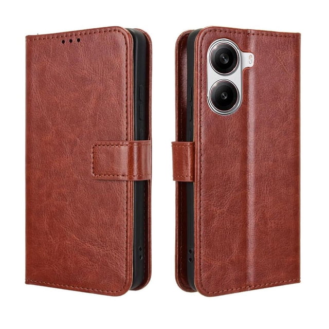Funda tipo libro para Xiaomi Poco X7 Pro 5G/Redmi Turbo 4 5G, cartera todo‑en‑uno, funda multifuncional con tarjetero y correa de muñeca desmontable