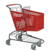 Small Plastic Shopping Cart - Red