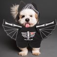 thumbnail image 5 of OULII  Costume for Pets 1Pcs Bat Style Dog Outfit in Black Polyester for Festive Wear, 5 of 5