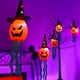 thumbnail image 5 of Luces de cabaza,Decoración de cabaza de Halloween,Luz colgante de jdín de Halloween LED,Linterna de cadena impermeable fiesta de luz decoración del ,Porche de patio de Colco Luces de calabaza, 5 of 8