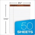 thumbnail image 2 of tops the legal pad legal pad, 8-1/2 x 11-3/4 inches, perforated, white, legal/wide rule, 50 sheets per pad, 3 pads per pack (75337), 2 of 3