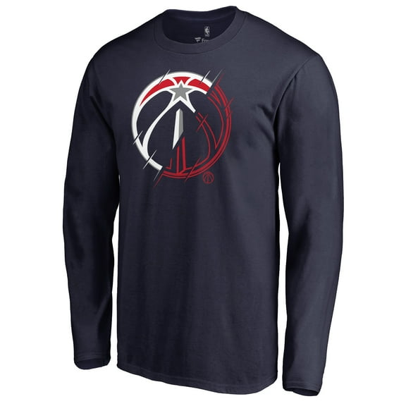 Men's Navy Washington Wizards X-Ray Long Sleeve T-Shirt
