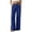 *1-Blue, variant on Women's Cotton-Linen High Waisted Pants,Button Fly Straight Leg Sweatpants For Women,Ladies Lightweight Summer Work Trousers with Pockets,Beige,S-2XL