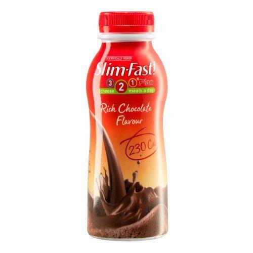 SlimFast Rich Chocolate Flavour Milkshake 325ml (Pack of 6) by Slim