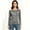 Dark Gray, variant on Women’s Crew Neck Long Sleeve Basic T-Shirt, Womens Everyday Casual Top, Women's Plus, Size S-4XL