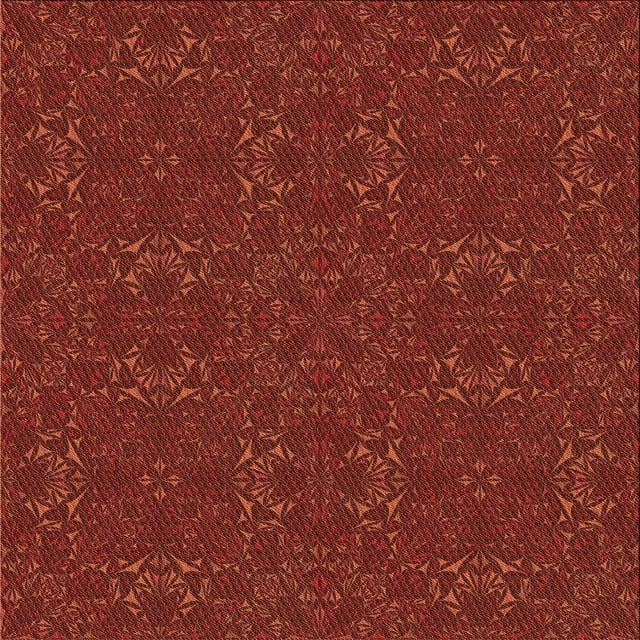 Ahgly Company Tapis d'Intérieur Lavables en Machine, Carrés Transitionnels Rouges Canneberges, 8' Carré