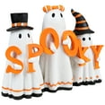 thumbnail image 3 of Northlight Spooky Ghost Trio Halloween Decoration - 9.25", 3 of 8
