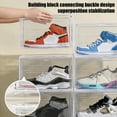 thumbnail image 3 of Joernso Clear Shoe Storage Box with Magnetic Door Large Capacity Stackable Transparent Dustproof Shoe Display Organizer Container, 3 of 8