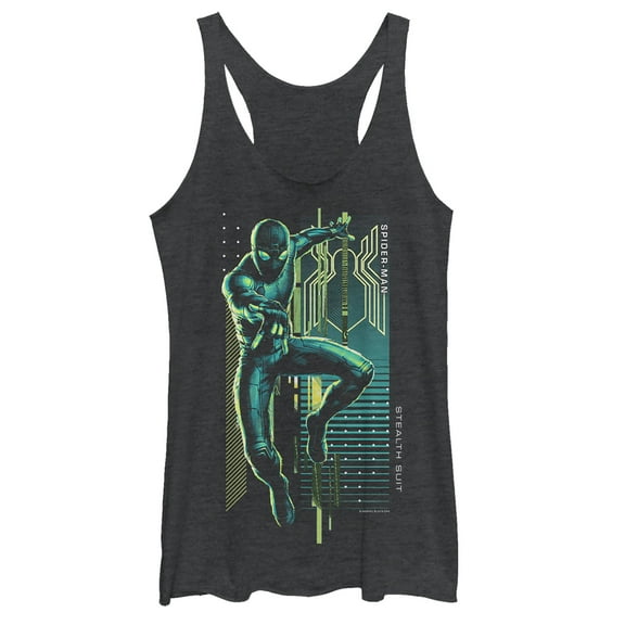 Women's Marvel Spider-Man: Far From Home Night's Hero Racerback Tank Top Black Heather X Large